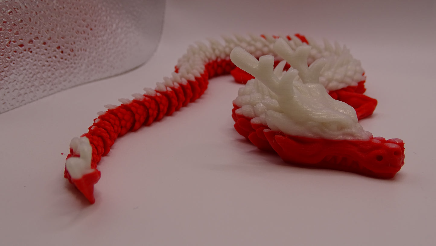 3d printed Articulated Dragon - PLA material Random selection.