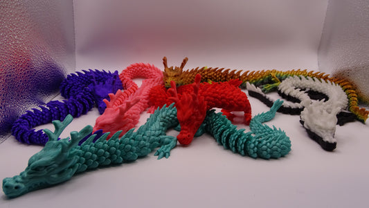 3d printed Articulated Dragon - PLA material Random selection.
